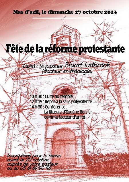 Affiche fête de la réforme protestante - 27/10/2013